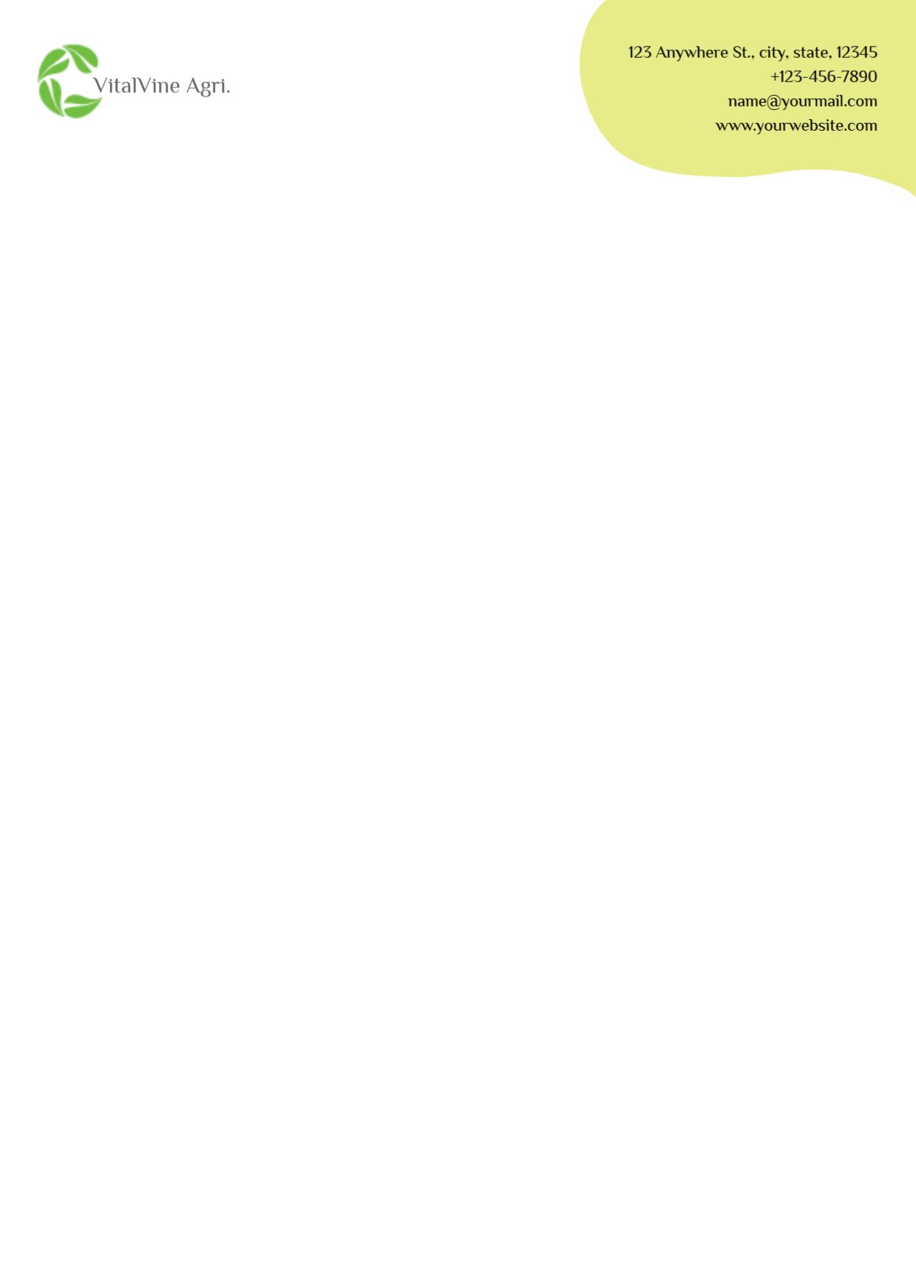 Agriculture Custom Letterhead Printing template preview 22