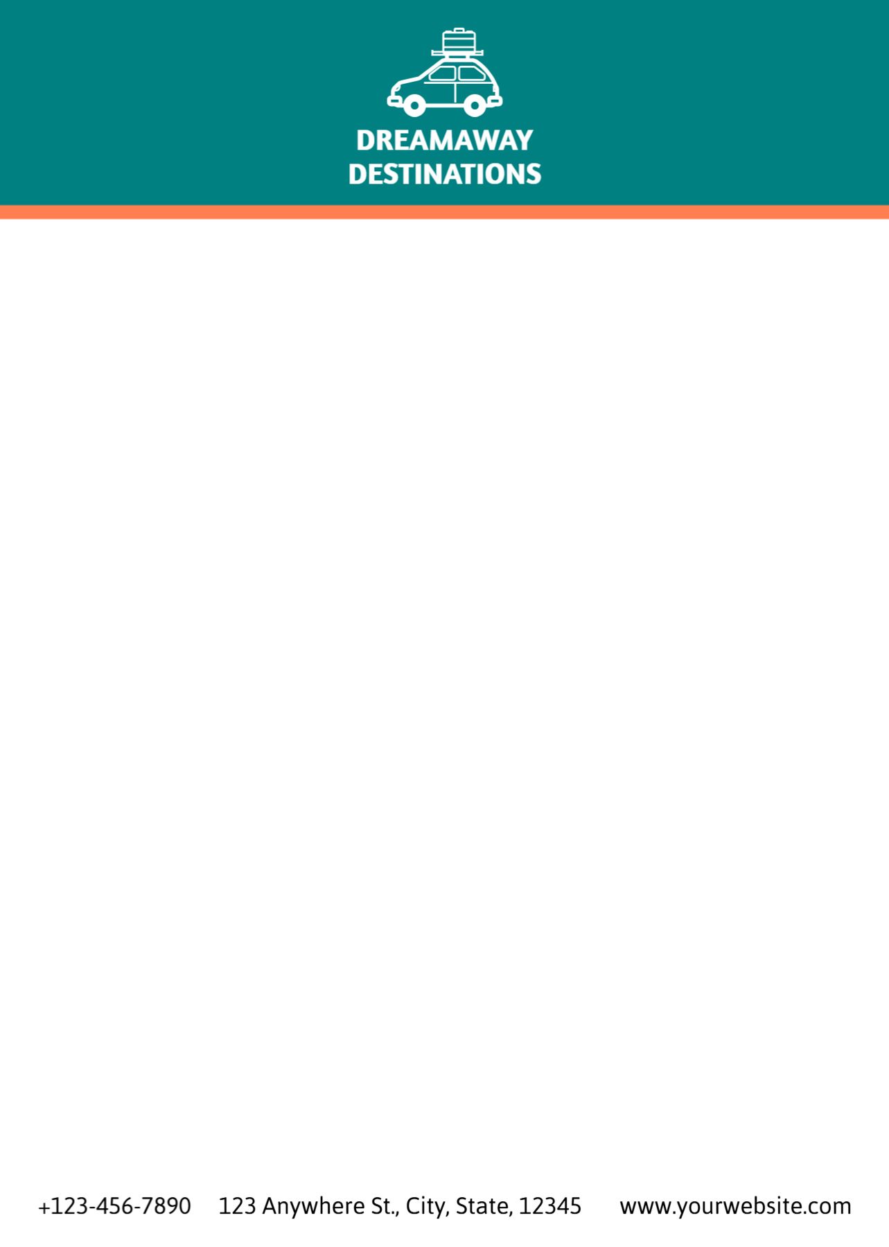 Travels Custom Letterhead Printing template preview 21