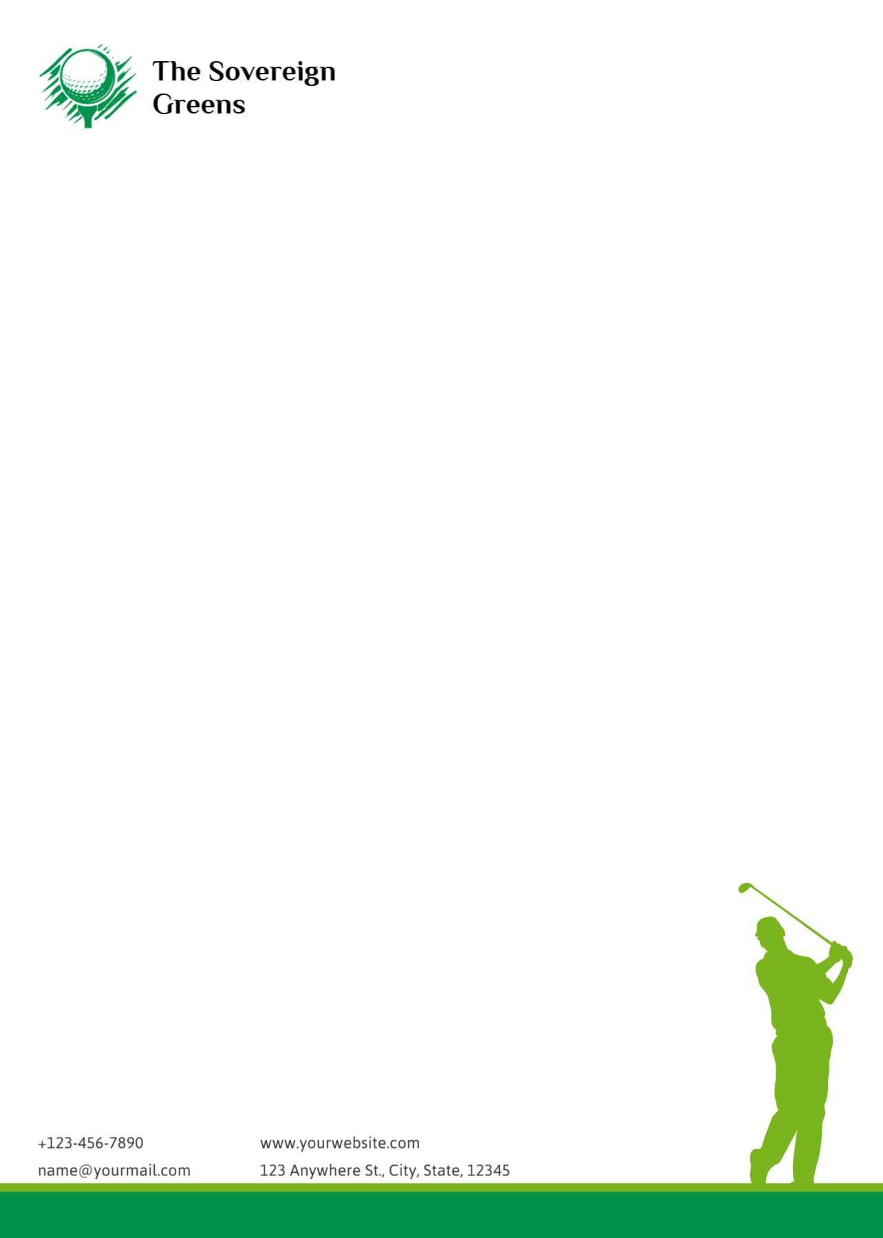 Sport Custom Letterhead Printing template preview 24