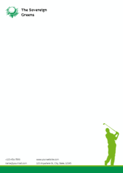 Sport Custom Letterhead Printing template preview 9
