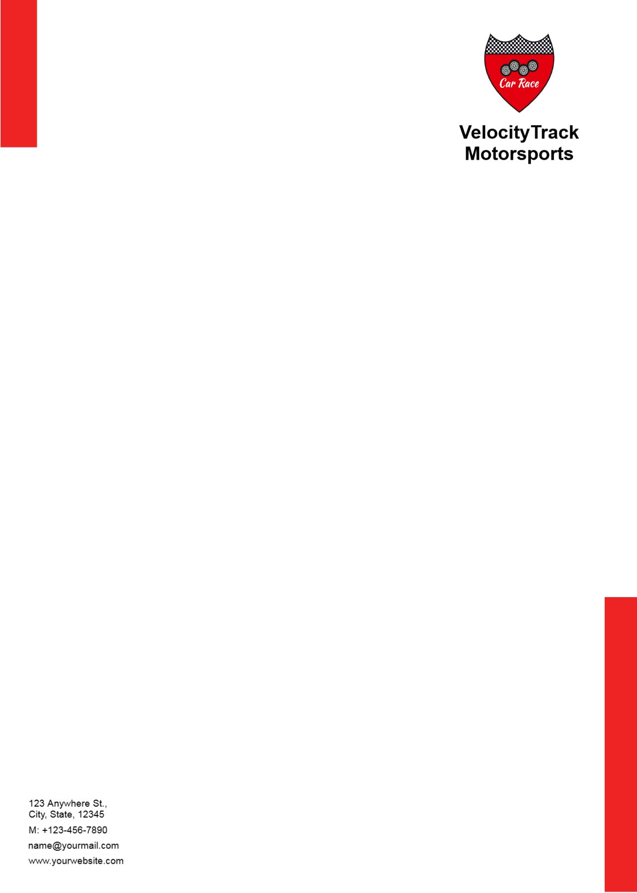 Automobile Custom Letterhead Printing template preview 17