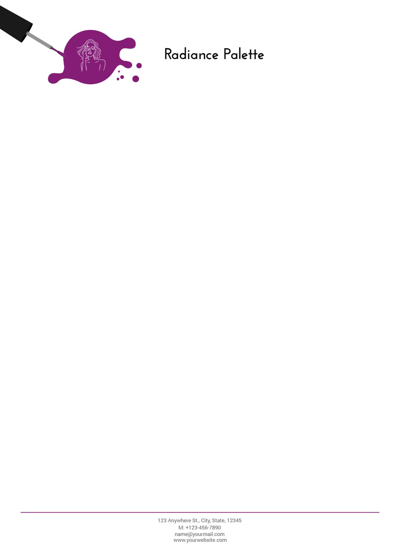Fashion Custom Letterhead Printing template preview 20