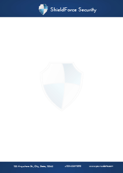 Security Custom Letterhead Printing template preview 2