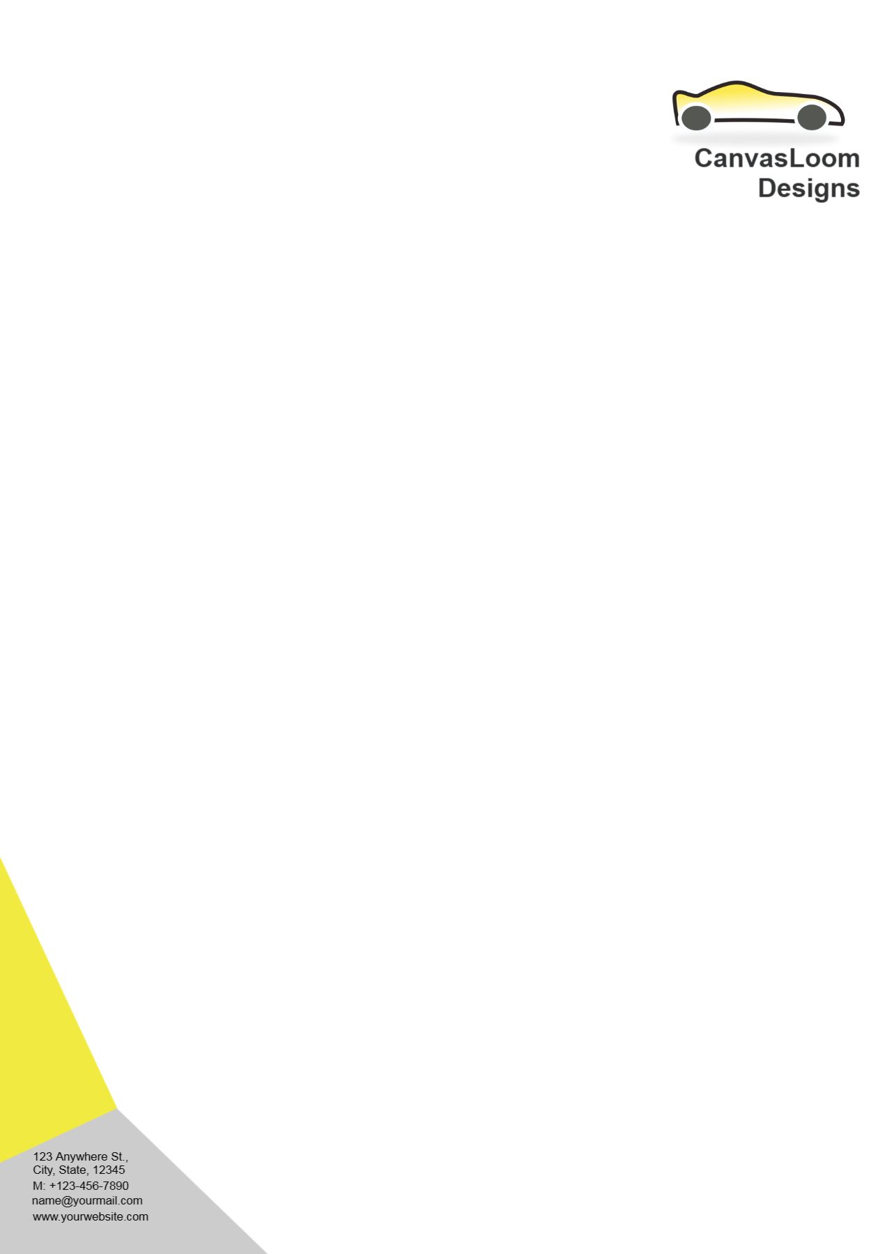 Automobile Custom Letterhead Printing template preview 14