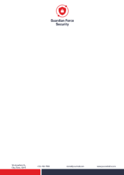 Security Custom Letterhead Printing template preview 6