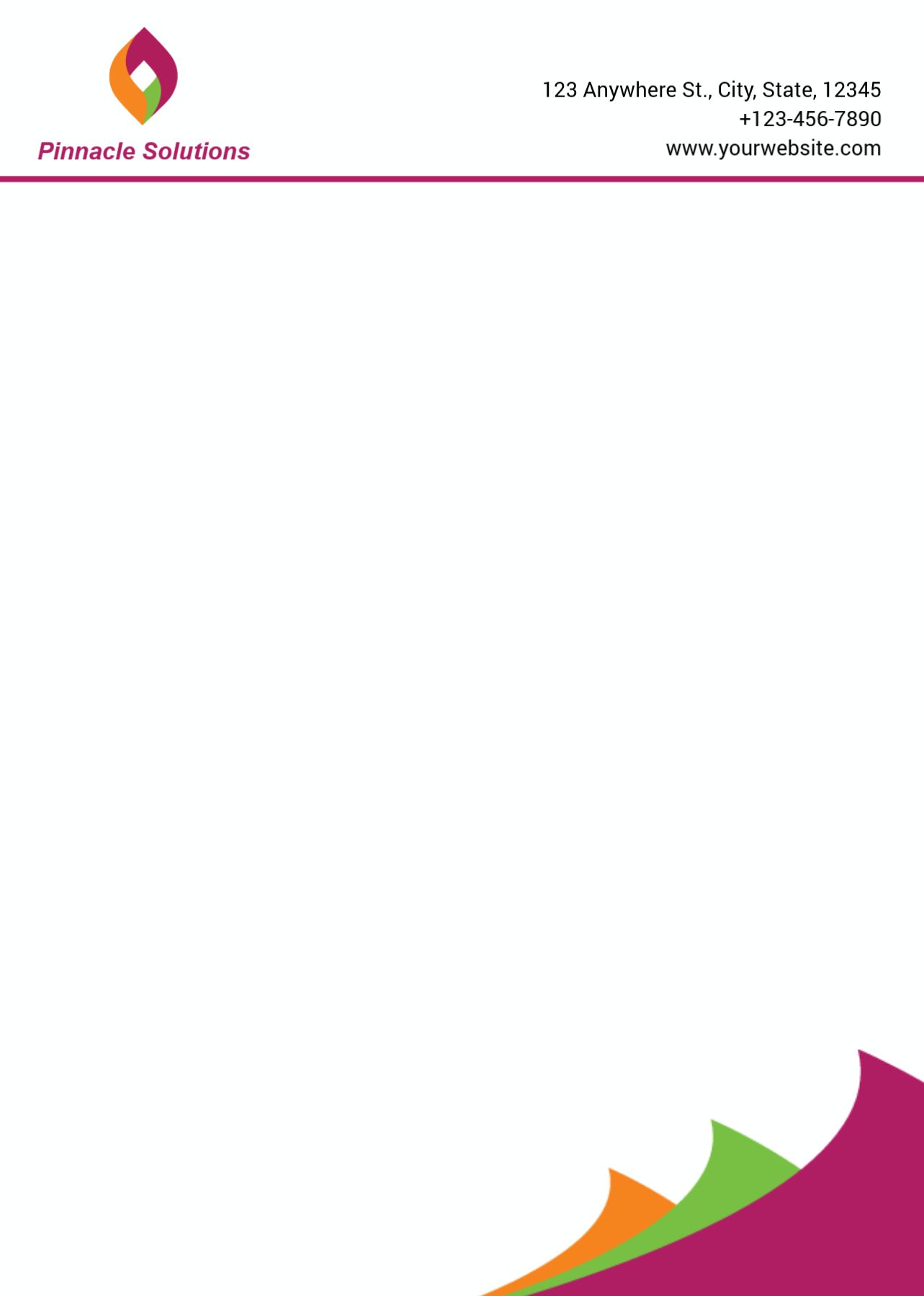 Business Services Custom Letterhead Printing template preview 18