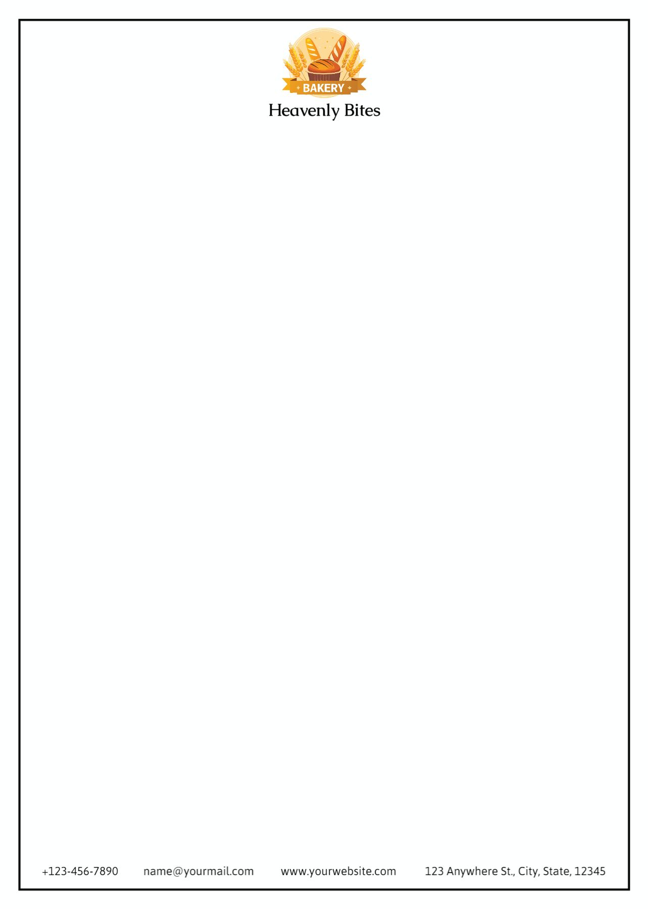 Coffee Bar Custom Letterhead Printing template preview 29
