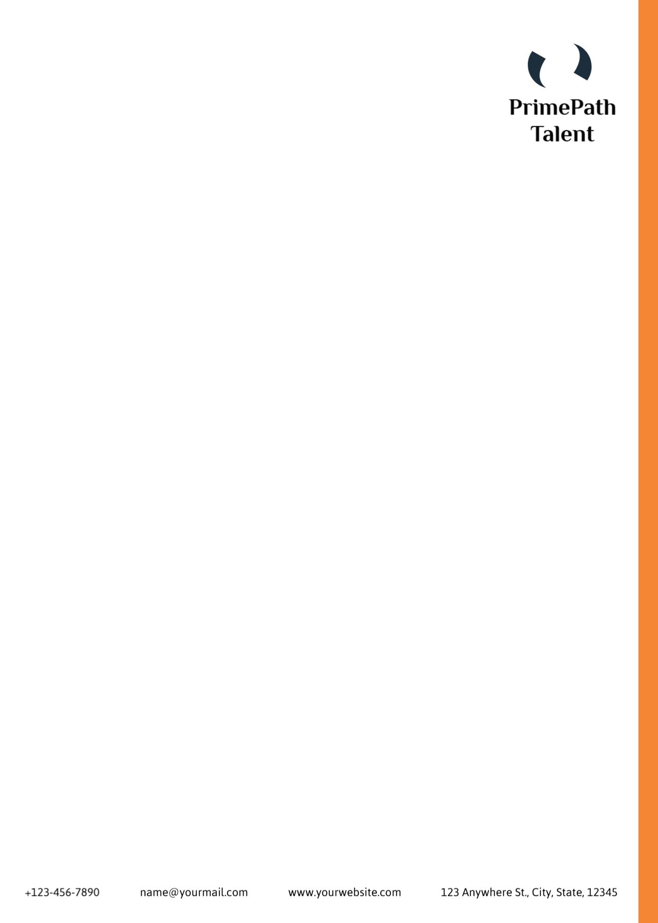 Human Resources Custom Letterhead Printing template preview 21