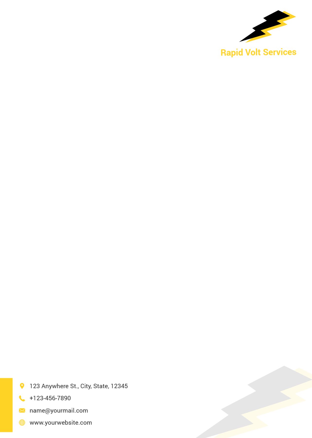 Electronics Custom Letterhead Printing template preview 29