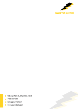 Electronics Custom Letterhead Printing template preview 14