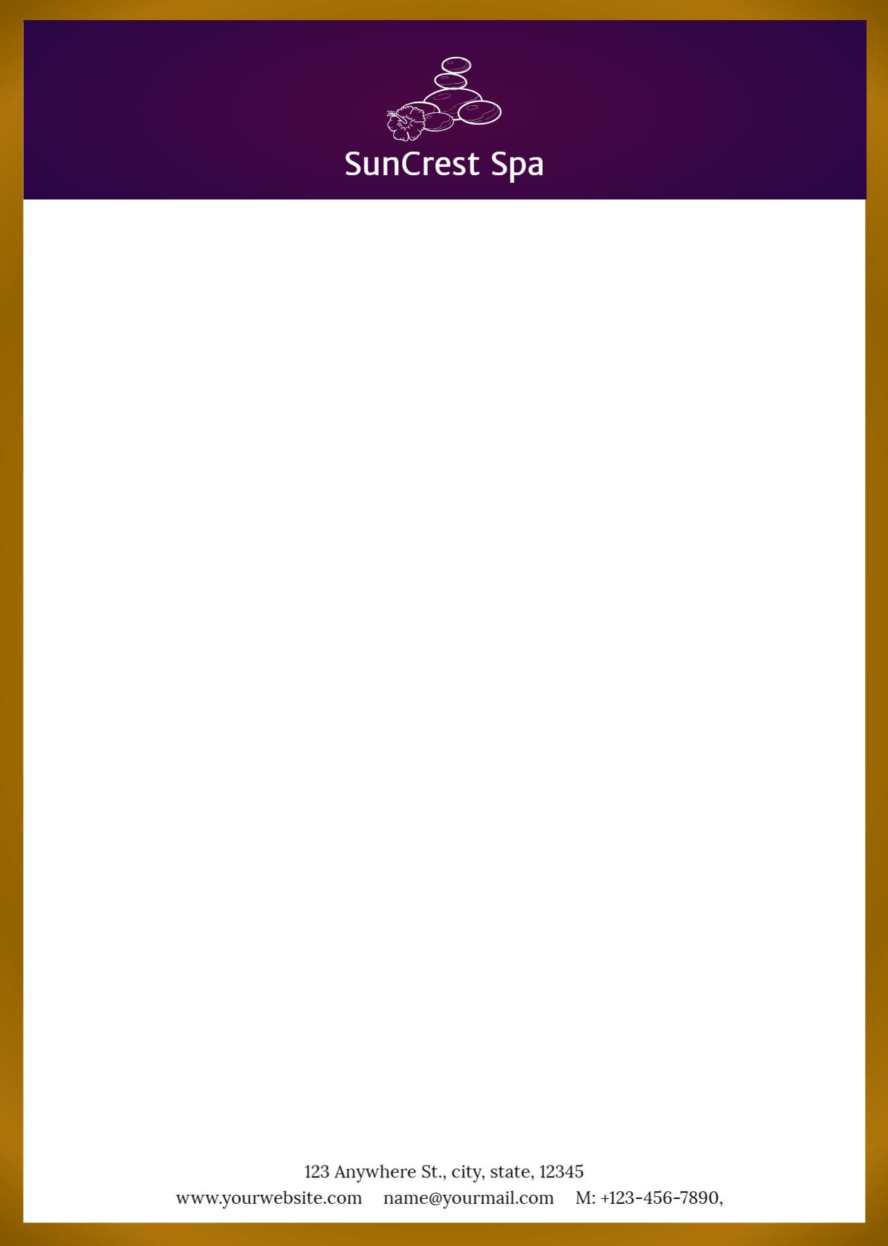 Beauty Custom Letterhead Printing template preview 22