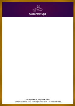 Beauty Custom Letterhead Printing template preview 7