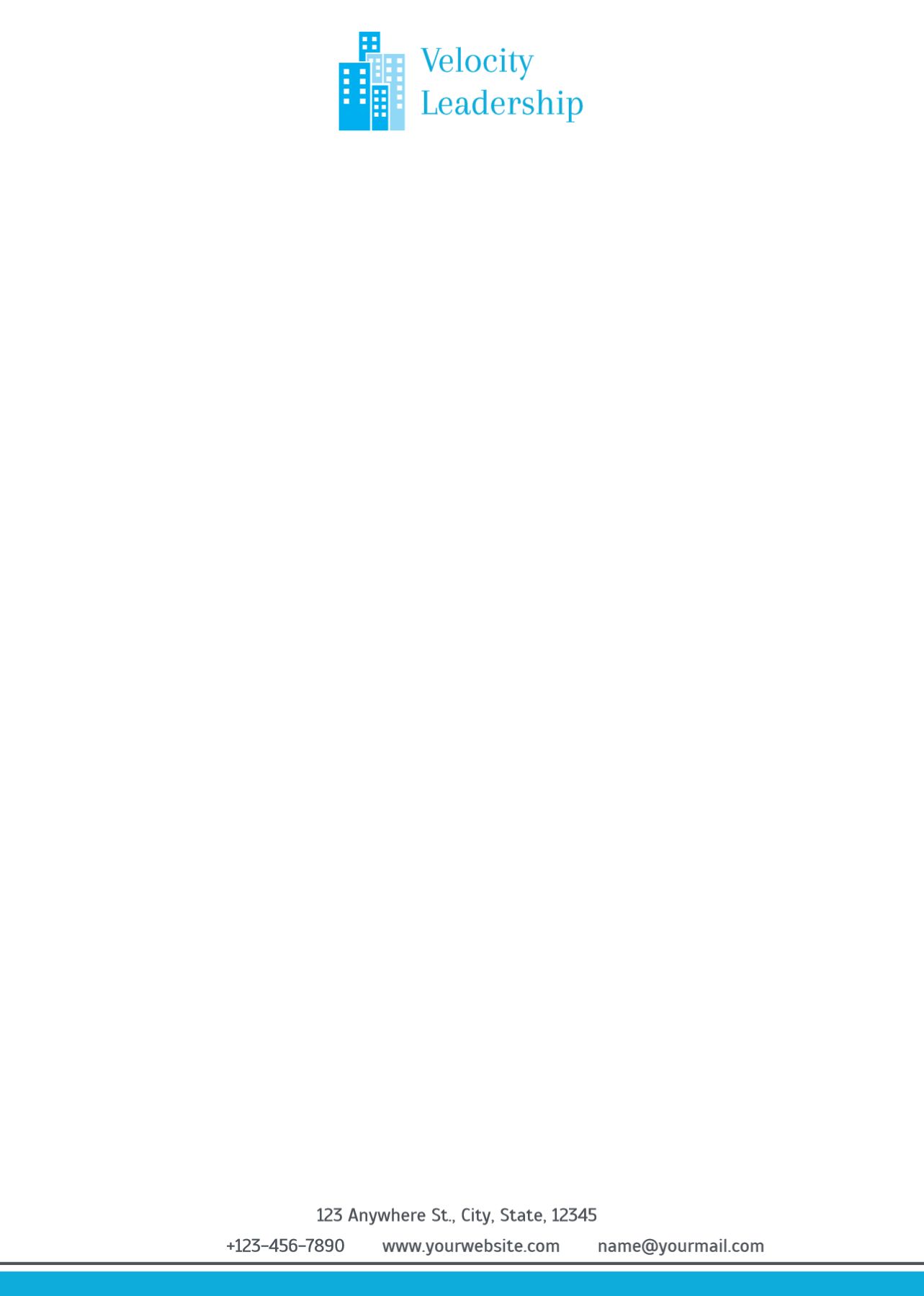 Clean Simple Custom Letterhead Printing template preview 26