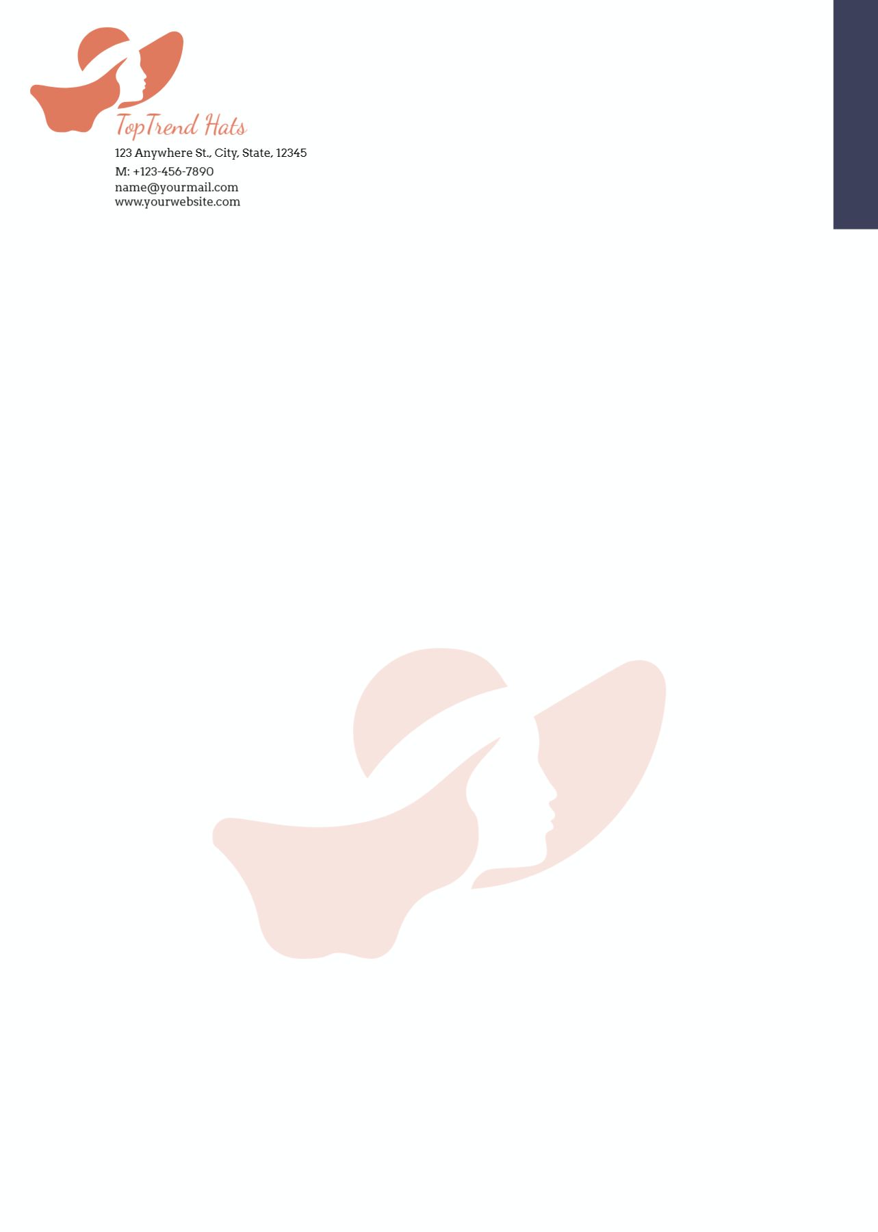 Fashion Custom Letterhead Printing template preview 16