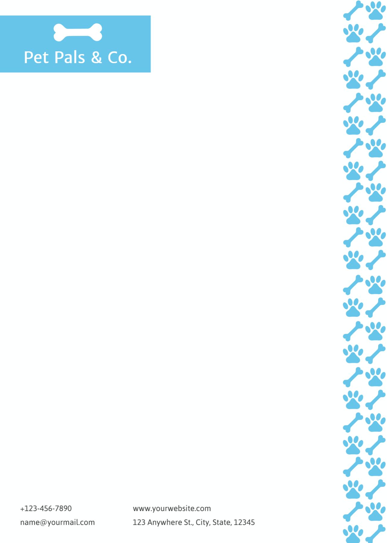 Animal Pets Custom Letterhead Printing template preview 21