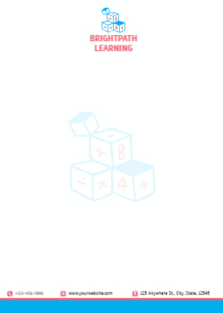 Education And Training Custom Letterhead Printing template preview 3