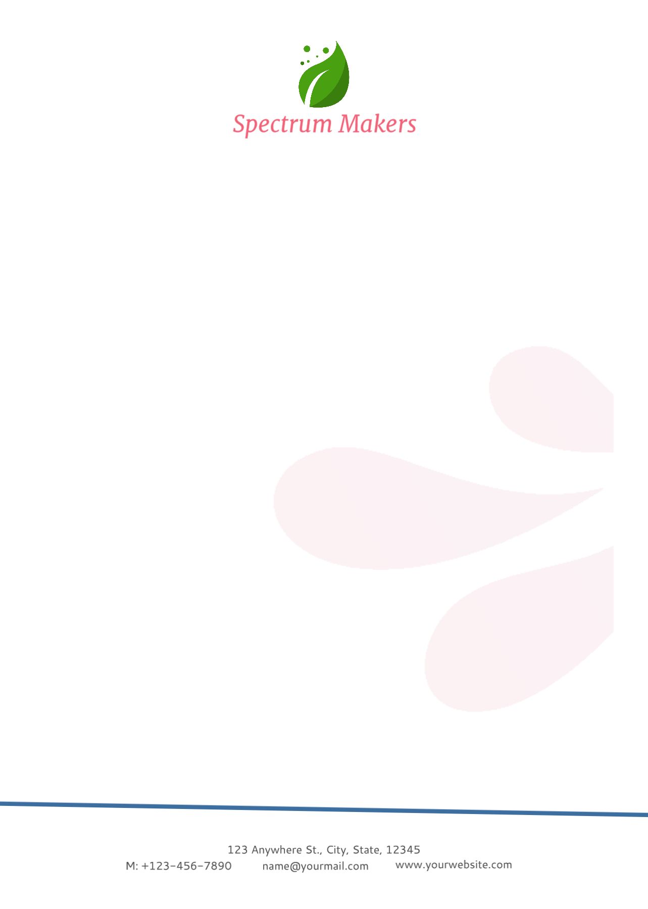 Illustrative Custom Letterhead Printing template preview 19