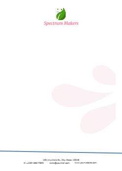 Illustrative Custom Letterhead Printing template preview 4