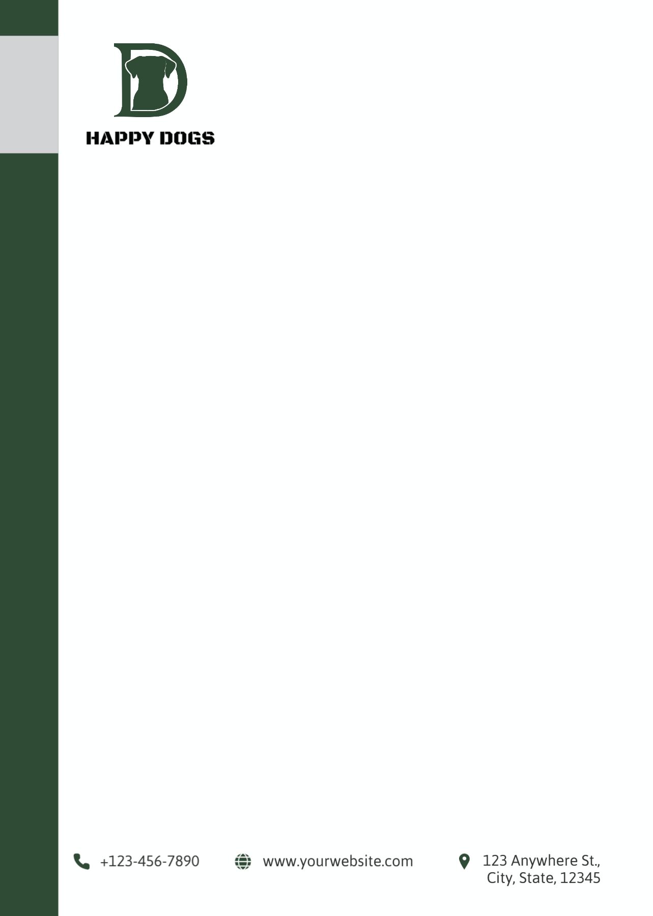 Animal Pets Custom Letterhead Printing template preview 16