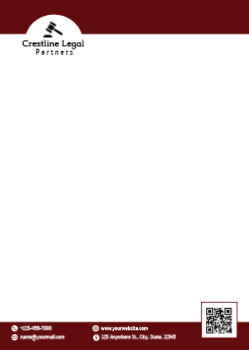 Lawyer Custom Letterhead Printing template preview 9