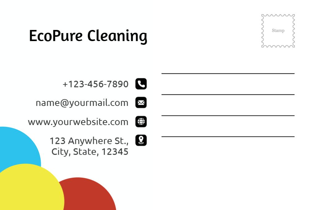 Clean Simple Postcard Printing template preview 19
