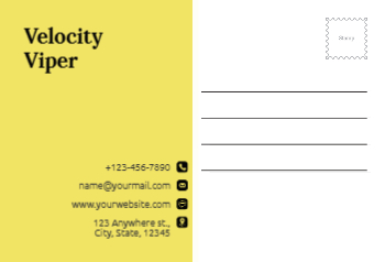 Automobile Postcard Printing template preview 12
