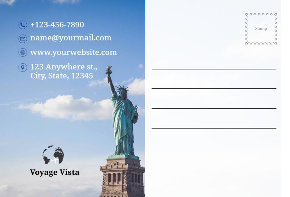 Travels Postcard Printing template preview 37