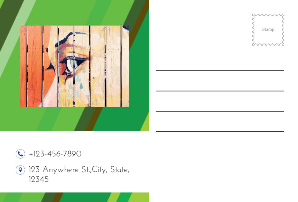 Illustrative Postcard Printing template preview 45