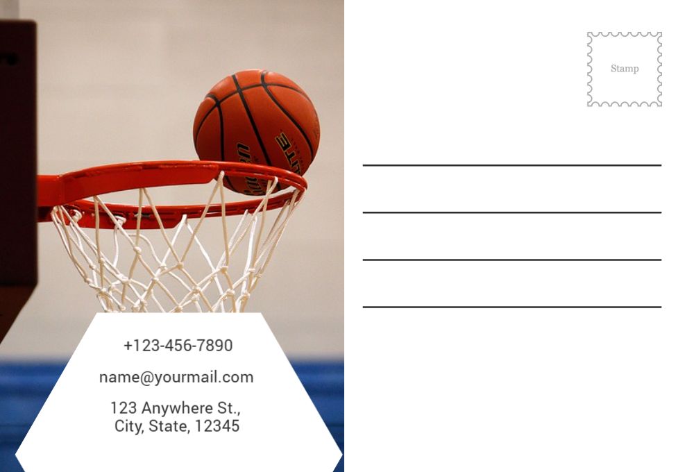 Sport Postcard Printing template preview 53