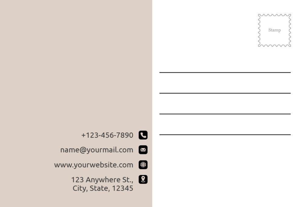 Security Postcard Printing template preview 23