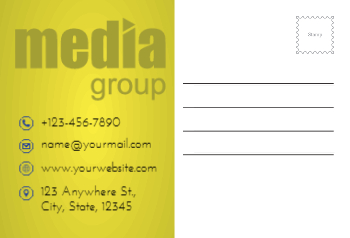 News And Media Postcard Printing template preview 12