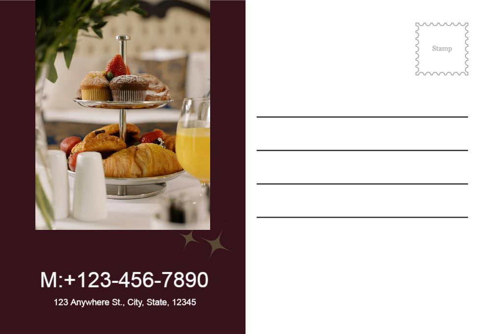 Food Hotel And Restaurant Rush Postcards Printing template preview 49