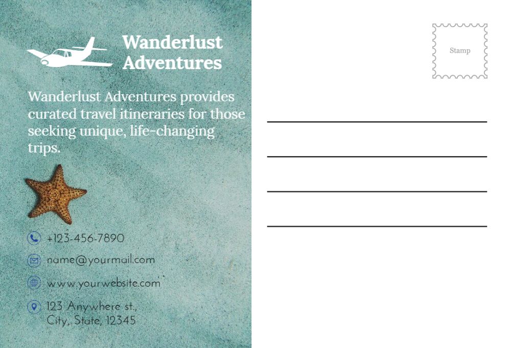 Travels Postcard Printing template preview 41