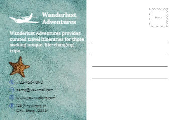 Travels Postcard Printing template preview 12