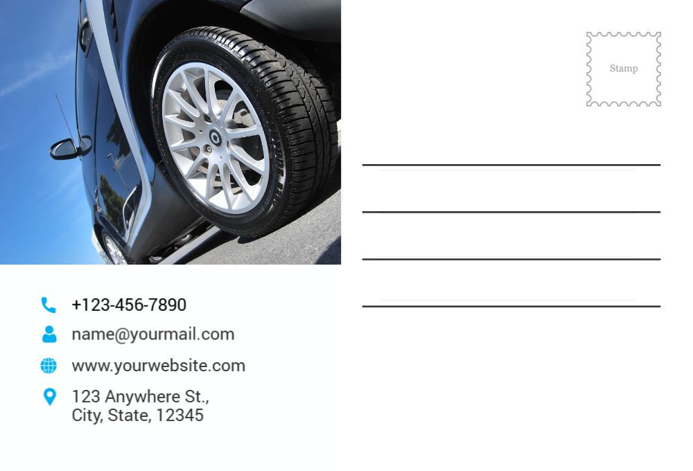 Automobile Postcard Printing template preview 31