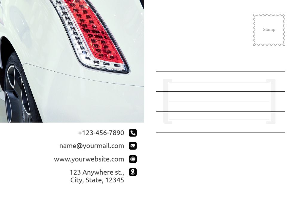 Automobile Postcard Printing template preview 57
