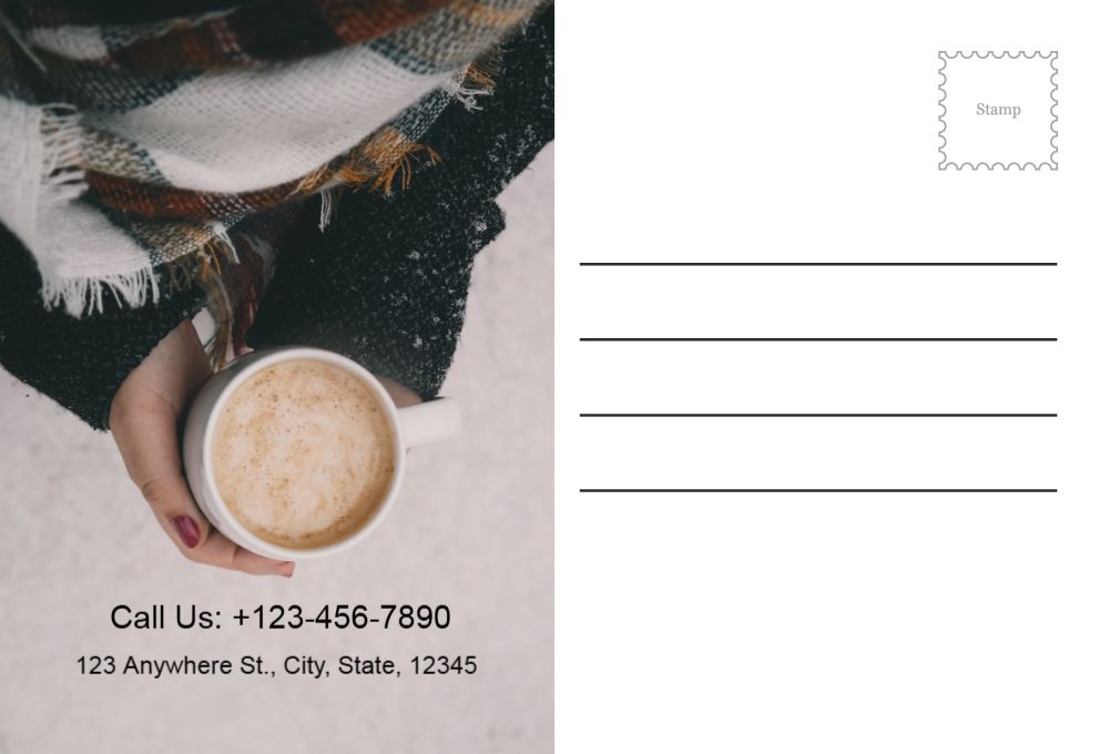 Coffee Bar Rush Postcards Printing template preview 39