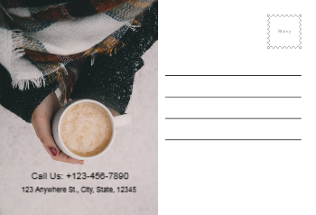 Coffee Bar Rush Postcards Printing template preview 10