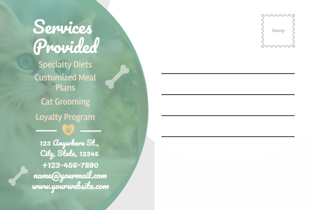 Animal Pets Rush Postcards Printing template preview 51