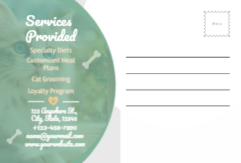 Animal Pets Rush Postcards Printing template preview 22