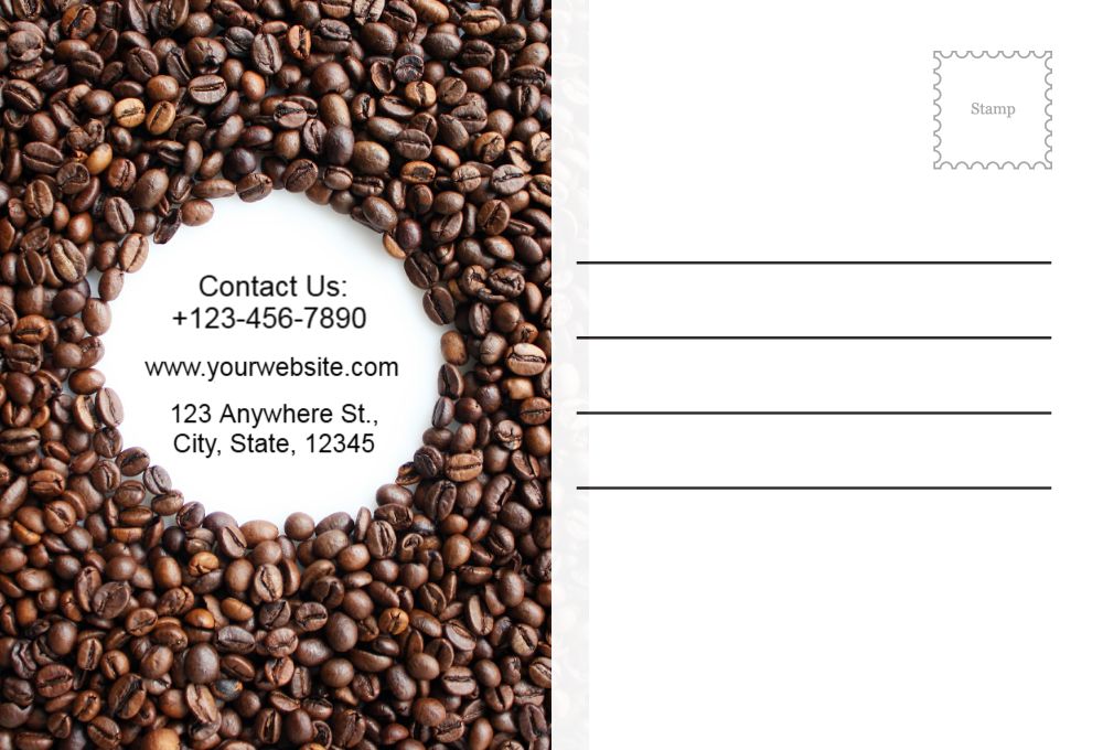 Coffee Bar Rush Postcards Printing template preview 41