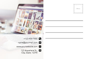 Computer Postcard Printing template preview 26