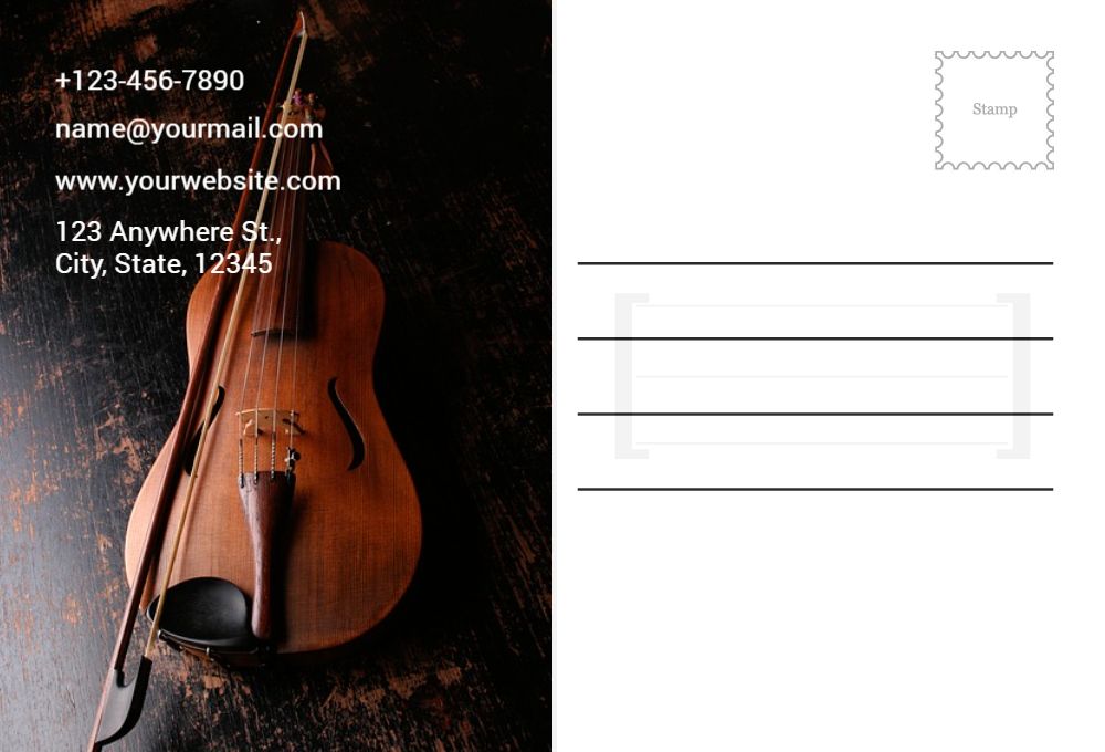 Music Dj Postcard Printing template preview 51