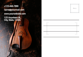Music Dj Postcard Printing template preview 22