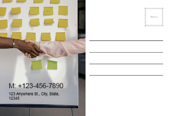 Communication Postcard Printing template preview 24