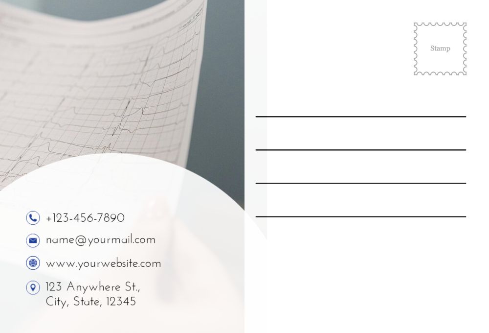 Communication Postcard Printing template preview 43