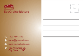 Automobile Postcard Printing template preview 16