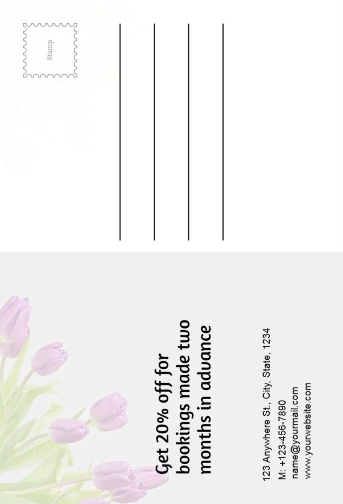 Happy Birthday Postcard Printing template preview 53