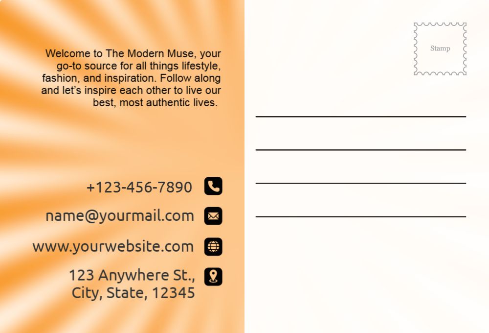 Illustrative Postcard Printing template preview 31