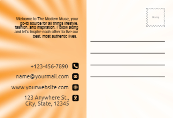 Illustrative Postcard Printing template preview 2